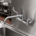 Thumbnail image #3 for T&S Brass Big-Flo Wall-Mount Mixing Faucet with 14-Inch Swing Nozzle