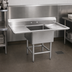 Thumbnail image #3 for Spec-Master FN Series 1-Compartment Stainless Steel Floor Model Sink with 30-Inch Left Drainboard, 53-1/2 x 27 Inches