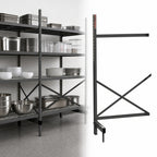 Thumbnail image #3 for Metro SmartLever SM861824-ADD Cantilevered Shelving Add-On Kit, Epoxy-Coated Steel, 86-3/8"H, for 24"W x 18"D Shelves