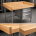 Thumbnail image #3 for John Boos BT3S04 96-Inch x 30-Inch Baker's Table with 1-3/4-Inch Maple Top, 3 Drawers, and Stainless Steel Base
