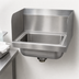 Thumbnail image #3 for Advance Tabco Special Value Series Wall-Mounted Hand Sink with Side Splashes, 14-Inch Wide x 10-Inch Front-to-Back x 5-Inch Deep Bowl, No Faucet
