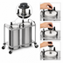 Thumbnail image #3 for Atlas Metal 2-Stack Heated Mobile Open Plate Dispenser for 5-3/4-Inch Dishes