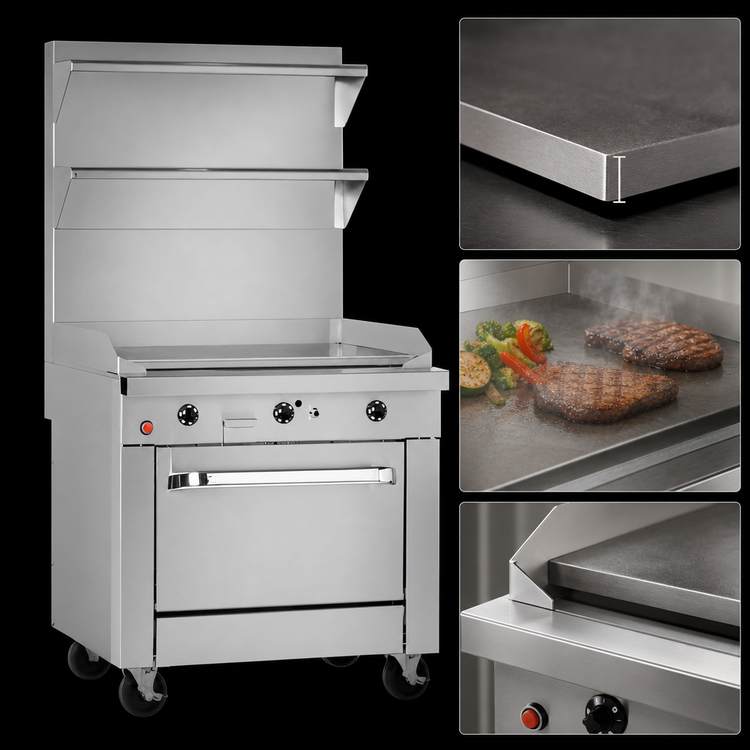 Product image #3 for Southbend Platinum 24-Inch Heavy Duty Gas Griddle Range with 1-Inch Plate and Cabinet Base