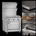 Thumbnail image #3 for Southbend Platinum 24-Inch Heavy Duty Gas Griddle Range with 1-Inch Plate and Cabinet Base