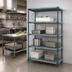 Thumbnail image #3 for Quantum 4-Tier Stationary Wire Plastic Mat Shelving Unit, 48