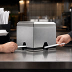 Thumbnail image #3 for Vollrath Straw Boss® 3810-28 Double-Sided Wrapped Straw Dispenser, Countertop, Stainless Steel, 400-Straw Capacity