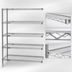 Thumbnail image #3 for Eagle Group 5-Tier Add-On Wire Shelving Unit, 60 x 21 x 86 Inches, Stainless Steel Finish