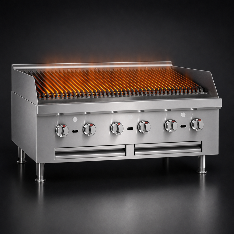 Product image #3 for Southbend HDC-12 12-Inch Gas Countertop Charbroiler with Cast Iron Radiants