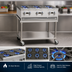 Thumbnail image #3 for Imperial Pro Series 36-Inch Gas Countertop Hot Plate with 6 Open Burners