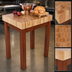 Thumbnail image #3 for John Boos Boos Block Chef's Block Butcher Block Work Table, 30 x 24 x 36 Inches, 4-Inch End Grain Maple Top, Without Shelf
