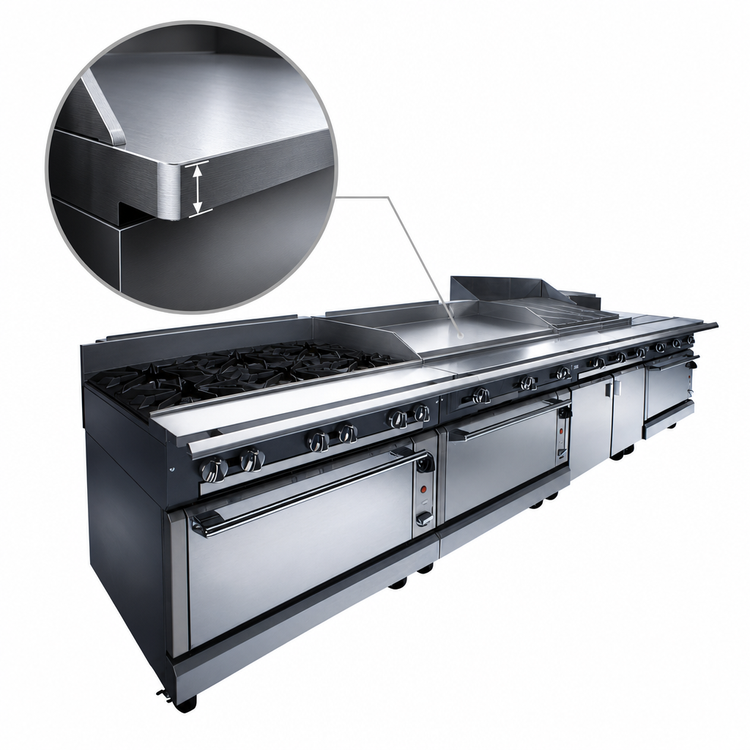 Product image #3 for Vulcan V Series Heavy Duty 24-Inch Modular Gas Griddle Range
