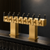 Thumbnail image #3 for Perlick Back-to-Back Bridge Tee Countertop Extra High Glycol-Cooled Draft Beer Tower, 16 Faucets, Brass Finish