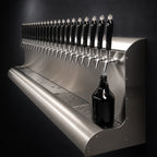 Thumbnail image #3 for Perlick Corporation 4076DN15 15-Faucet Modular Wall-Mount Glycol-Cooled Stainless Steel Draft Beer Dispensing Tower