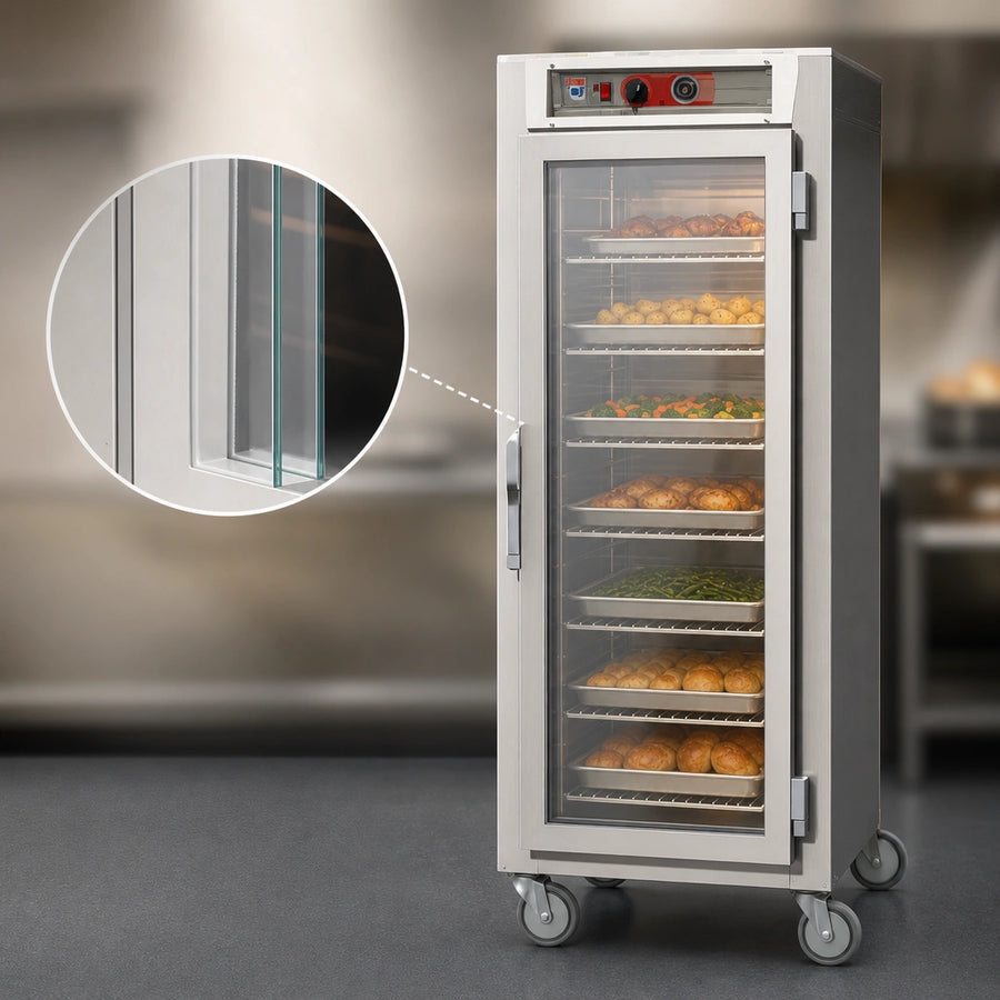 Tempered Double-Pane Clear Glass Doors