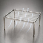Thumbnail image #3 for Metro Super Erecta P2424NS Stainless Steel Open-Wire Dunnage Rack Platform, 24 x 24 x 14-1/2 Inches, 250-lb Capacity