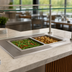 Thumbnail image #3 for Vollrath 2-Pan Short-Sided Insulated Drop-In Hot Well with Thermostatic Controls, Autofill, and Manifold Drain, 120V