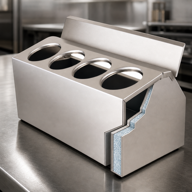 Product image #3 for Alegacy Foodservice Products Countertop Insulated Cold Chest Dispenser