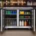 Thumbnail image #4 for Atosa 57-4/5-Inch Two-Section Back Bar Cooler with Solid Locking Doors, 17.3 Cu. Ft., Stainless Steel, Side-Mount Refrigeration