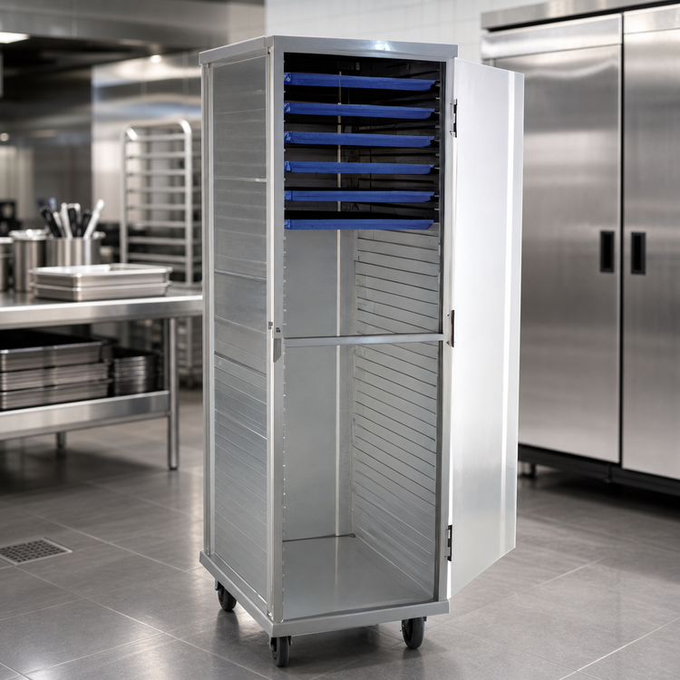 Product image #3 for Carter-Hoffmann E8639 Enclosed Unheated Aluminum Pan Rack Storage Cabinet, 39 Tray Capacity