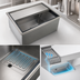 Thumbnail image #3 for Krowne D2712-7 Drop-In Ice Bin with 7-Circuit Cold Plate, 27 x 20 Inch, 73 lb Capacity