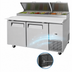 Thumbnail image #3 for Turbo Air Super Deluxe Two-Section Pizza Prep Table, 67-1/8 in. W, 20 Cu. Ft., Stainless Steel, Self-Contained Side-Mount Refrigeration