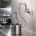 Thumbnail image #3 for T&S Brass B-0605 Wall-Mount Pot and Kettle Filler Faucet Assembly with Hook Nozzle, Vacuum Breaker, and 68-Inch Hose