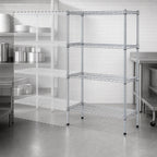 Thumbnail image #3 for Metro Super Erecta N326C Stationary Chrome Wire Shelving Starter Unit, 4 Shelves, 30"W x 18"D x 63"H