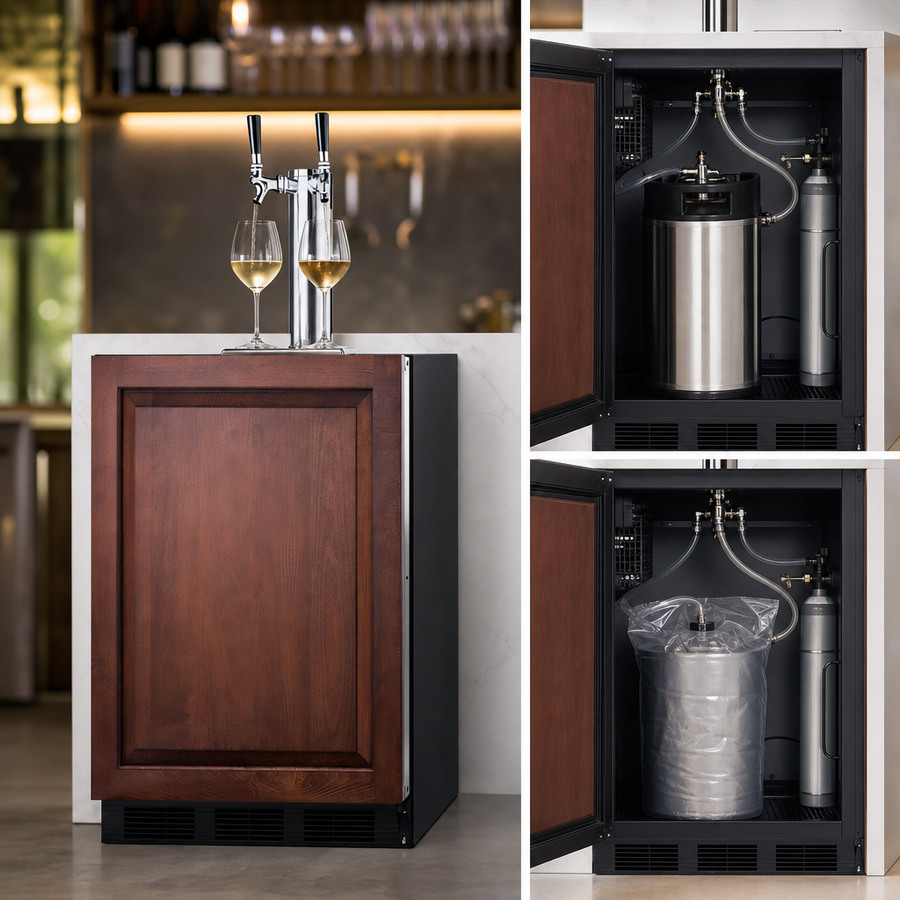 Dual-Tap Wine Dispensing