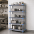 Thumbnail image #3 for Millenia 24 Inch Wide x 18 Inch Deep x 50 Inch High Gray Polymer Shelving Starter Unit with 5 Shelves