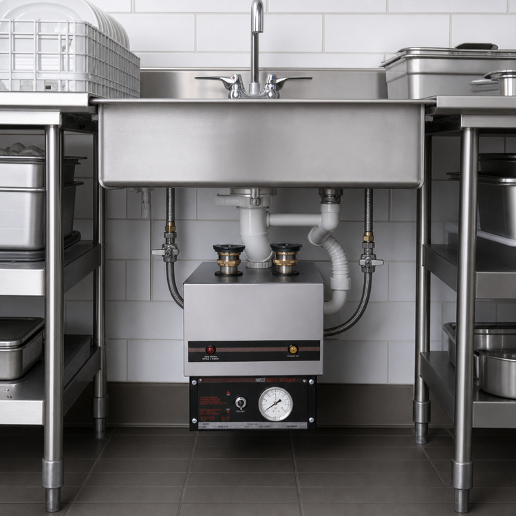 Product image #3 for Hatco 3CS-9-208-3-QS Undersink Electric Sanitizing Sink Heater for 21-25 Inch Square Sinks, 9 kW, 208V, 3-Phase