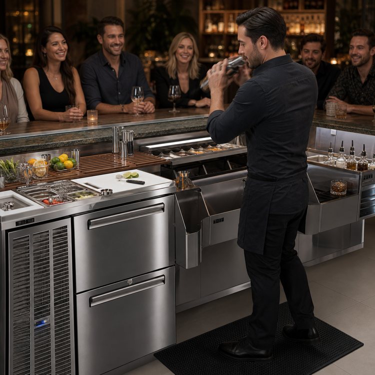 Product image #3 for Perlick Tobin Ellis Signature 68-Inch Pre-Configured Cocktail Station with Ice Vault