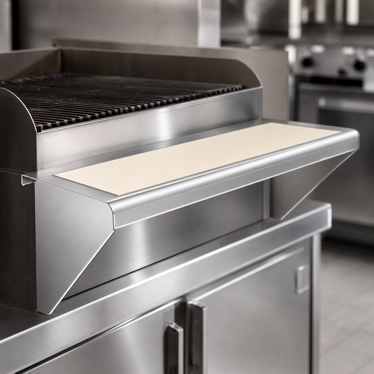 Product image #3 for Vulcan 60-Inch Counter Model Gas Charbroiler Cutting Board Accessory with Sani-Tuff Rubber Inserts