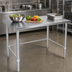 Thumbnail image #3 for John Boos Stallion 60 Inch x 24 Inch 16 Gauge 300 Series Stainless Steel Flat Top Work Table with Safety Edge
