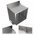 Thumbnail image #4 for BK Resources Call Series Underbar Cabinet with Flat Top, Raised Edge, Locking Hinged Door, 24 x 21 Inches