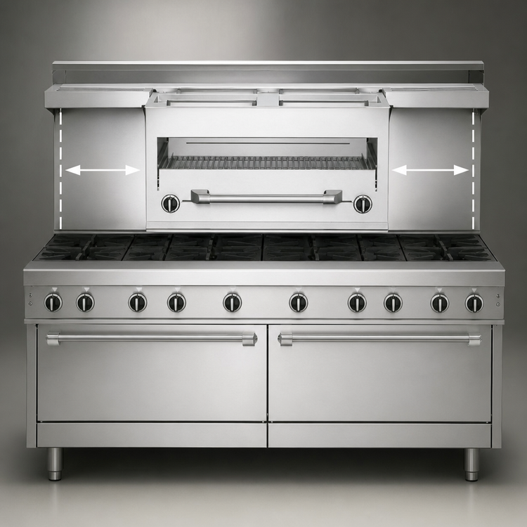 Product image #3 for Garland GF-Series Center-Mounted Gas Infrared Salamander Broiler for GF/GFE48 Ranges