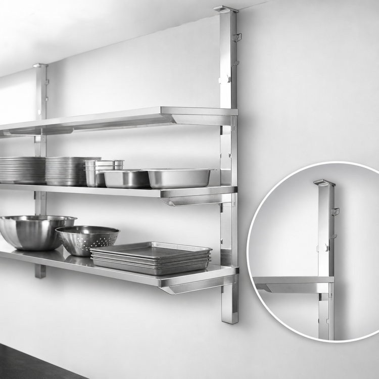 Product image #3 for New Age 72-Inch Right Wall-Mount Cantilever Shelving Upright