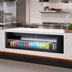 Thumbnail image #4 for Turbo Air TOM-60UC-W(B)-N 60-Inch Low Profile Drop-In Horizontal Open Refrigerated Display Case, 8.6 Cu. Ft., R290