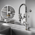 Thumbnail image #3 for Single-Hole Deck-Mount Mini Pre-Rinse Unit with Low-Flow Spray Valve, 6-Inch Add-On Faucet Nozzle, and Vacuum Breaker