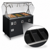 Thumbnail image #3 for Vollrath 2-Series Affordable Portable Deluxe 3-Well Hot Food Station with Buffet Breath Guard and Enclosed Base