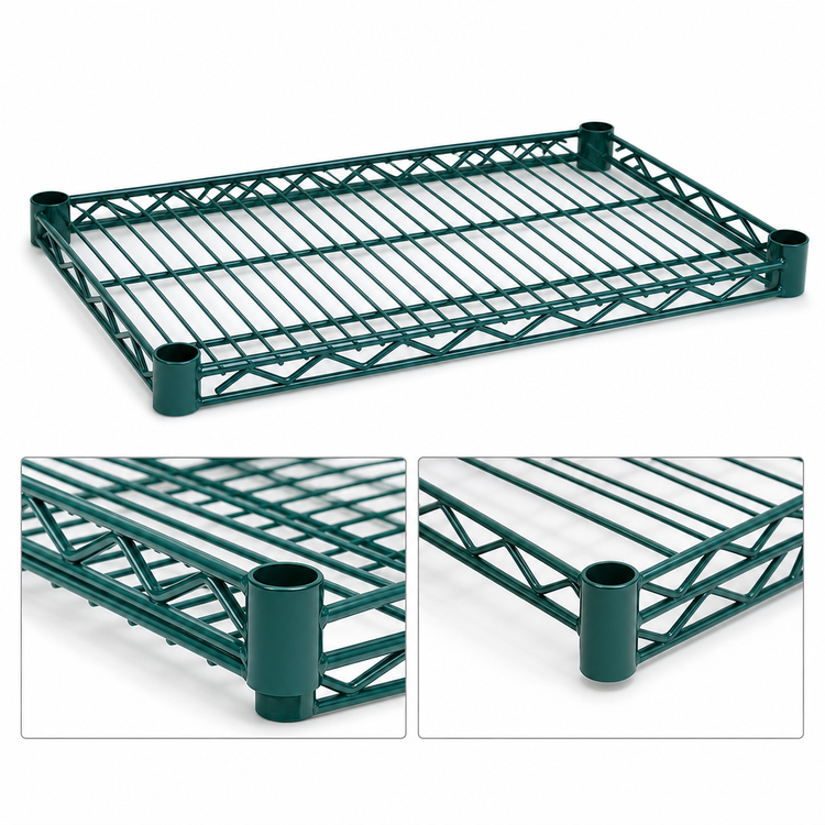 Product image #3 for Eagle Group Valu-Gard 72 Inch x 36 Inch Green Epoxy QuadTruss Wire Shelf