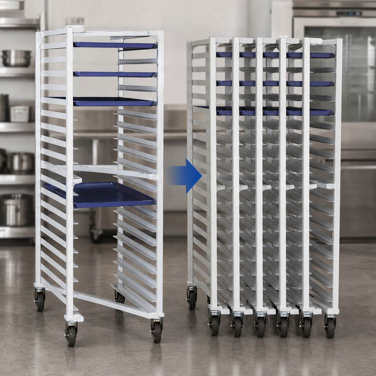 Product image #3 for New Age Full-Size Mobile Z-Type Nesting Pan Rack for 20 Sheet Pans