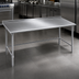 Thumbnail image #3 for Eagle Budget Series 108-Inch x 24-Inch 430 Stainless Steel Work Table with Rear Up-Turn