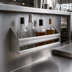 Thumbnail image #3 for Advance Tabco Prestige Supreme Single Tier Stainless Steel Speed Rail, 18-Inch, 4-Bottle Capacity