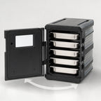 Thumbnail image #3 for Metro Mightylite™ ML400-BL 6-Pan Front-Load Insulated Food Pan Carrier, Expanded Polypropylene, Black