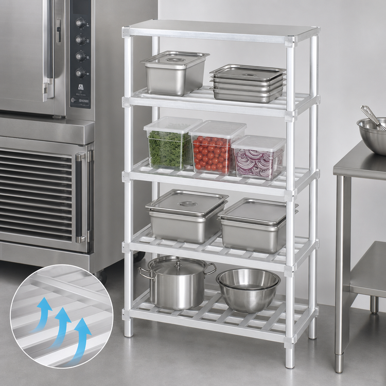 Product image #3 for Channel Manufacturing Adjustable T-Bar Shelf, 42 x 24 Inches, Aluminum
