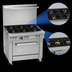 Thumbnail image #3 for Southbend Ultimate 36-Inch Gas Restaurant Range with Cabinet Base and 6 Open Burners