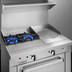 Thumbnail image #3 for Southbend Platinum 32-Inch Modular Countertop Gas Range with 2 Open Burners and 16-Inch Hot Top