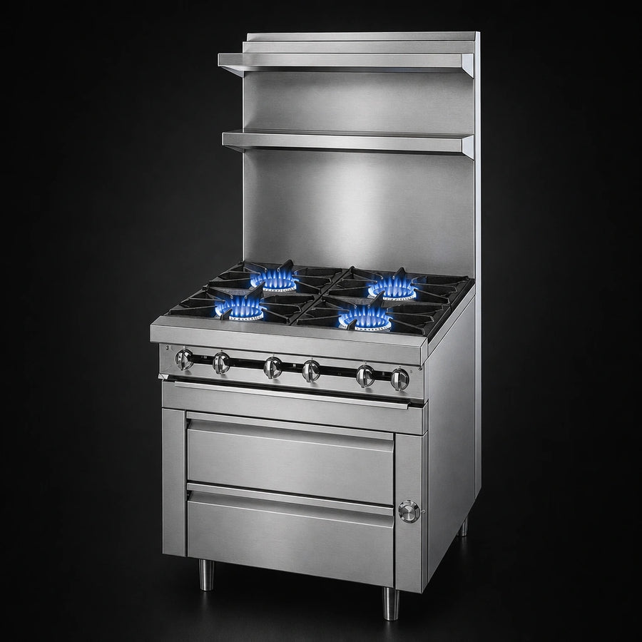 (4) 35,000 BTU Open Burners