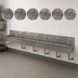 Thumbnail image #3 for Advance Tabco 6-Station Wall Mounted Multiwash Hand Sink, 120 Inch, 304 Stainless Steel, 8 Inch Bowl Depth