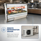 Thumbnail image #3 for Howard-McCray HMC, Deli Service Case, 34N R-CDS34N-10-LS-LED 120-Inch Remote Double-Duty Deli Meat & Cheese Service Case, Straight Glass
